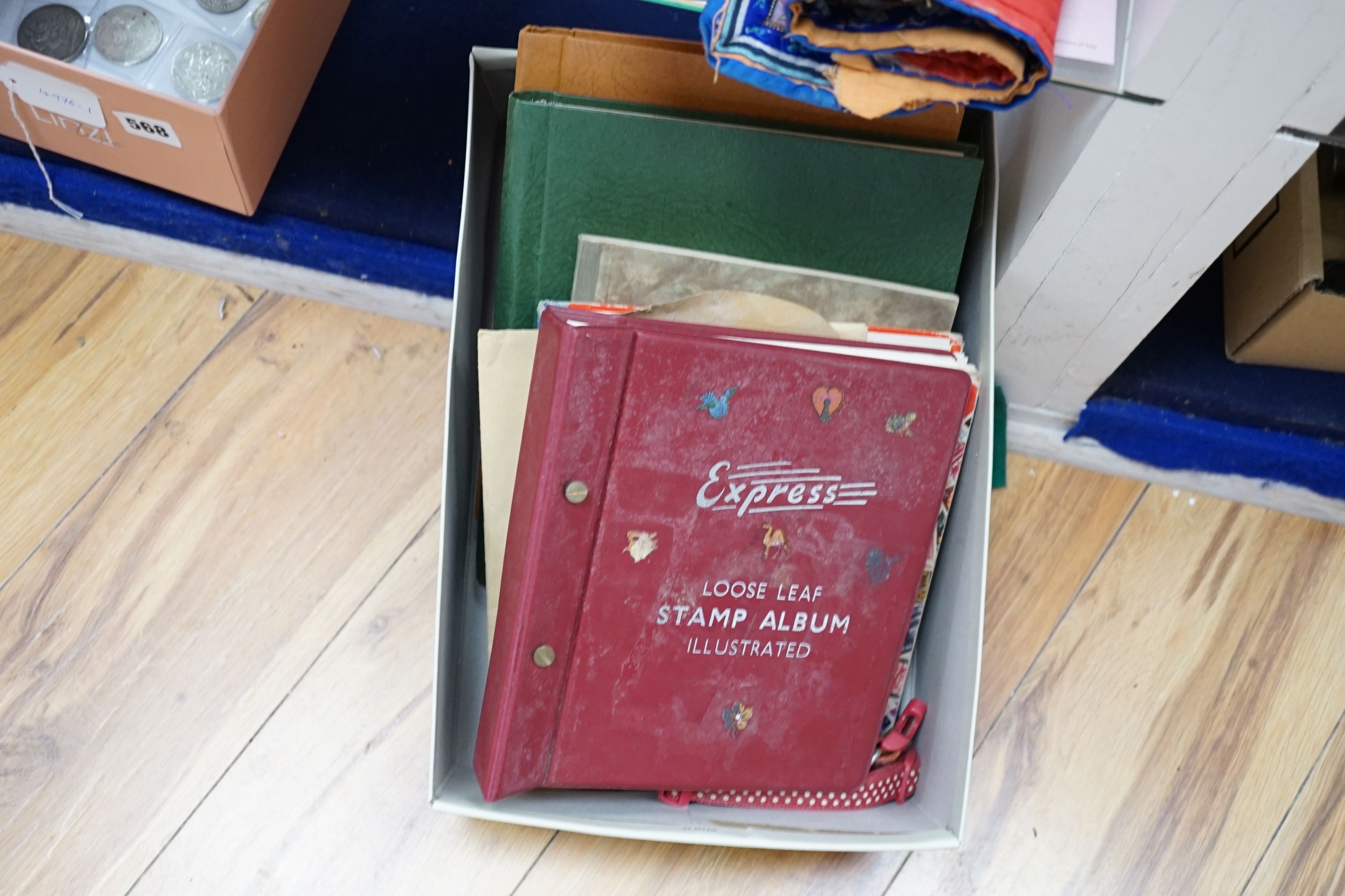 World stamps in 7 albums and stock books